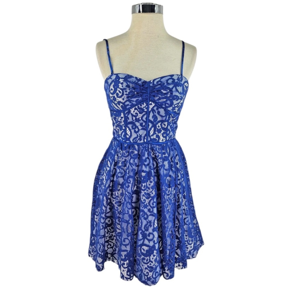 Betsey Johnson Royal Blue Lace Dress